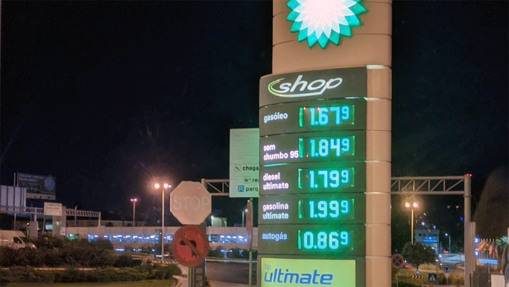 Preços na BP a 11 de Outubro de 2021