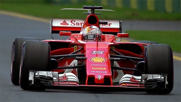 Vettel na classificação do GP de Austrália de 2017
